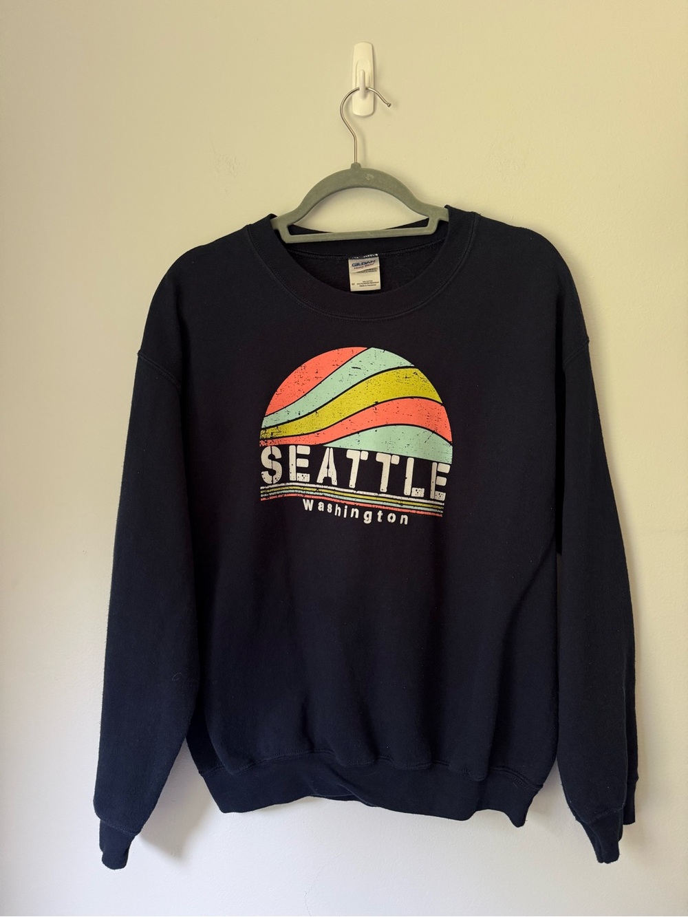 Seattle Washington Graphic Crewneck Sweatshirt